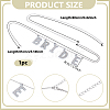 Alloy Crystal Rhinestone Word BRIDE Pendant Iron Waist Belly Chains NJEW-GA00006-2