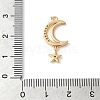 Brass Micro Pave Clear Cubic Zirconia Pendants KK-G503-39G-3