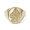 Brass with Cubic Zirconia Adjustable Rings RJEW-K257-57G-2