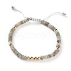 Natural Labradorite Braided Bead Bracelets BJEW-O175-C02-1