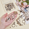 6 Bags Alloy Interlocking Clasps FIND-BC0014-27-3