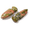 Natural Unakite Craved Sword Model Ornament DJEW-C019-02I-2