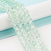 Baking Painted Transparent Glass Bead Strands DGLA-R053-02A-5