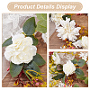 Silk Cloth Artificial Rose Vine AJEW-WH0348-64B-4