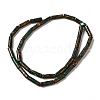 Assembled Synthetic Malachite & Natural Bronzite Beads Strands G-Q181-A01-01-3