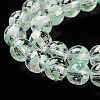 Baking Painted Transparent Glass Bead Strands DGLA-R053-02A-4