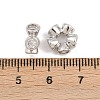 Brass Micro Pave Cubic Zirconia Beads KK-B157-19P-3