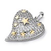 Brass Micro Pave Cubic Zirconia Pendants KK-S510-32GP-03-2