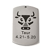 Non-Tarnish 304 Stainless Steel Pendants STAS-C098-01D-P-1