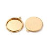 Brass Pendant Cabochon Settings KK-F898-20D-G-2