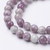 Natural Lilac Jade Beads Strands GSR8mmC168-2