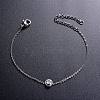 SHEGRACE Simple Elegant Rhodium Plated 925 Sterling Silver Bracelet JB274A-2