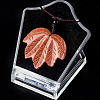 Synthetic Goldstone Pendants Necklaces PW-WG25252-12-1