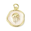 Ocean Theme Brass Enamel Pendants KK-H270-06G-08-1