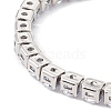 Classic Cubic Zirconia Tennis Bracelet BJEW-G639-01B-P-3