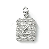 Rack Plating Brass Micro Pave Clear Cubic Zirconia Charms KK-G501-01Z-P-1