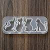 Cat Shape Pendant DIY Silicone Mold DIY-K067-02B-2