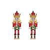 Cartoon Soldier Shape Alloy Enamel Stud Earrings FS-WGA682D-05-1