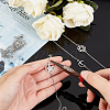 6Pcs 3 Styles 201 Stainless Steel Pentacle Link Bracelets BJEW-UN0001-16P-2