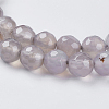 Natural Grey Agate Beads Strands X-G-G580-6mm-08-3