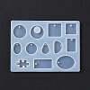 Geometrical Shape & Puzzle Piece Pendant Silicone Molds DIY-D076-03-3