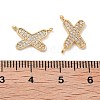 Brass Micro Pave Cubic Zirconia Charms KK-B102-07G-3