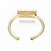 Brass Enamel Cuff Rings RJEW-N035-036-NF-3