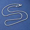 Brass Round Snake Chain Necklaces NJEW-BB10864-16-3