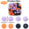 Rubberized Style Imitated Silicone Acrylic Beads MACR-PA0001-06C-04-2