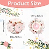 10Pcs 5 Colors Flower Style Resin Rhinestone Beads CLAY-YW0002-73-3