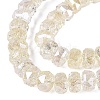 Electroplate Transparent Crackle Glass Beads Strands EGLA-Q135-01A-B02-3