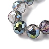 Transparent Electroplate Glass Beads Strands EGLA-N002-34H-F05-3