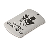 Non-Tarnish 304 Stainless Steel Pendants LS-STAS-C098-01A-P-2