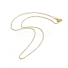 0.9mm Adjustable Slider Brass Box Chain Necklaces for Men Women NJEW-G160-21G-2