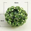 Resin Rhinestone Beads RB-G051-15x9mm-A07-1