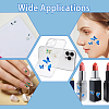 6 Sheets 2 Styles Butterfly Pattern PET Plastic Nail Art Stickers DIY-HS0002-06-5