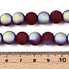 Frosted Opaque Glass Beads Strands LS-GLAA-T032-P10mm-MBB05-4