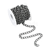 5M Aluminium Twisted Curb Chains CHA-YW0001-08B-1