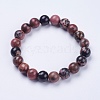 Natural Rhodonite Beaded Stretch Bracelets BJEW-I253-10mm-26-1