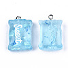 Transparent Resin Pendants RESI-S356-54A-3