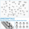 Unicraftale 80Pcs 4 Style 303 Stainless Steel Beads STAS-UN0055-47-4