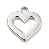 Non-Tarnish 304 Stainless Steel Pendants Rhinestone Setting LS-STAS-A066-04P-3