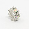 Large Hole Zinc Alloy Rhinestone European Beads X-CPDL-L001-07-2