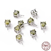 Rhodium Plated 925 Sterling Silver Peg Bails STER-D035-47P-09-4