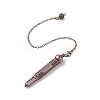Brass Bullet Dowsing Pendulum Pendants HJEW-G020-02-3