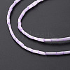 Glass Silk Stain Style Beads Strands GLAA-N047-001B-05-4