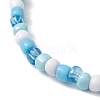 Sea Turtle Porcelain Bead Stretch Bracelets BJEW-JB09997-5