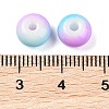 Opaque Spray Painted Glass Beads X1-GLAA-G118-01N-3