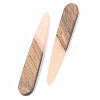Opaque Resin & Walnut Wood Pendants X-RESI-S389-039A-C02-2