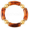 Fashionable Women's Chunky Curved Acrylic Tube Beads Stretch Bracelets AP8792-6-1